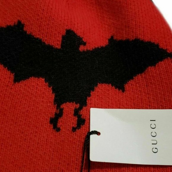 Gucci Bat Wool And Alpaca-blend Beanie Hat (Medium) - Picture 11 of 11